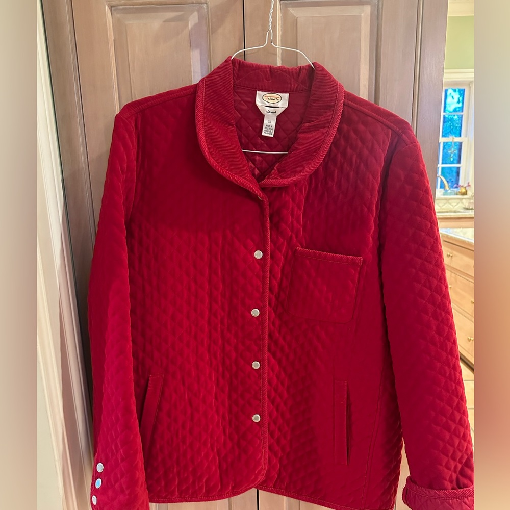 Beautiful high quality Talbots jacket 96%polyester 4%spandex. Corduroy collar - Picture 2 of 6